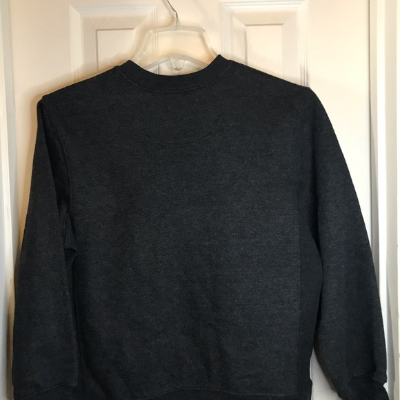 Kid's Medium Reebok Dark Gray Long Sleeve Sweatshirt M - Picture 6 of 6